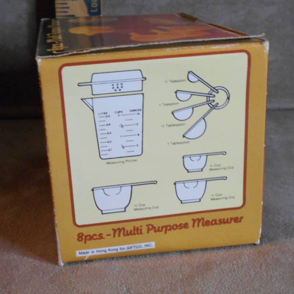 Vintage Giftco 8 Piece Multi Purpose Measurer Original Box Hong Kong - Picture 7 of 9
